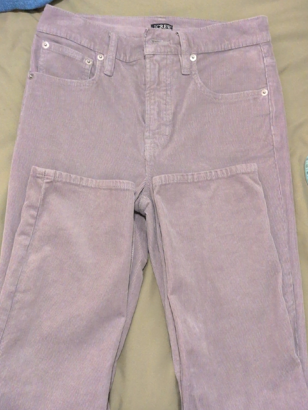 J. Crew GRAYISH/ Lavender Corduroy Jeans. SKINNY. With Minimal Stretch. Nvr Worn